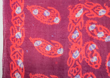 Resist Dyed Silk Scarf - 4'10 x 4'10