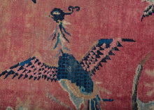 Antique Peking Painted Bird Rug - 4' x 5'7