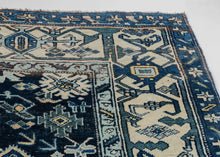 Square Persian Bidjar Rug - 4'7 x 4'11