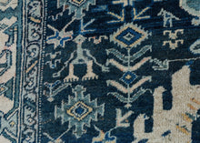 Square Persian Bidjar Rug - 4'7 x 4'11