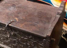 Vintage Swat Valley Hand Carved Wooden Chest - 13 3/4" x 20 1/2" x 12 1/4"