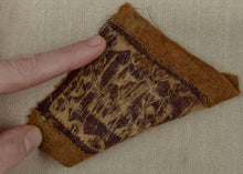 6th century Coptic Textile - 3.5" x 3.5"