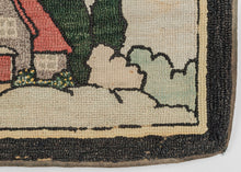 Antique American Hooked Rug - 2' x 3'2