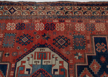 Large Antique Kazak Rug - 6'11 x 7'10