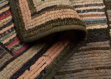 Antique Hook Rug - 4'2 x 5'11