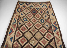 Mid Century Kurdish Rug - 4'5 x 10'8