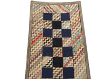 Antique Zig Zag Hook Rug - 2'6 x 5'