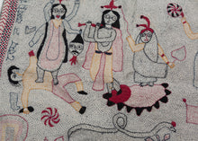 Durga & Kali Nakshi Kantha - 18" x 17"