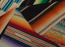 Rainbow Saltillo Sarape - 6'3 x 7'