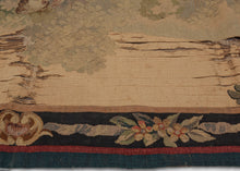 Antique French Aubusson Tapestry - 3'11 x 5'2