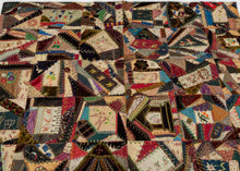 Exceptional Victorian Era "1889" Crazy Quilt - 4'10 x 5'1