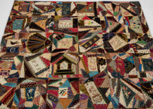 Exceptional Victorian Era "1889" Crazy Quilt - 4'10 x 5'1