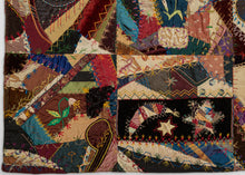 Exceptional Victorian Era "1889" Crazy Quilt - 4'10 x 5'1