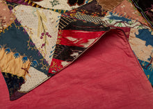 Exceptional Victorian Era "1889" Crazy Quilt - 4'10 x 5'1