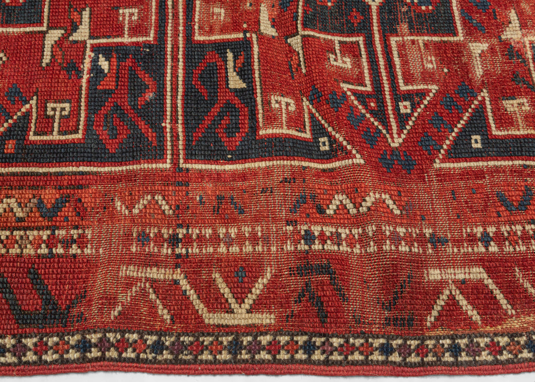 19th Century Antique Bergama Rug - 3'4 x 3'6 – HEIRLOOM