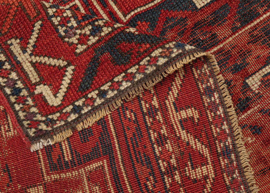 19th Century Antique Bergama Rug - 3'4 x 3'6 – HEIRLOOM