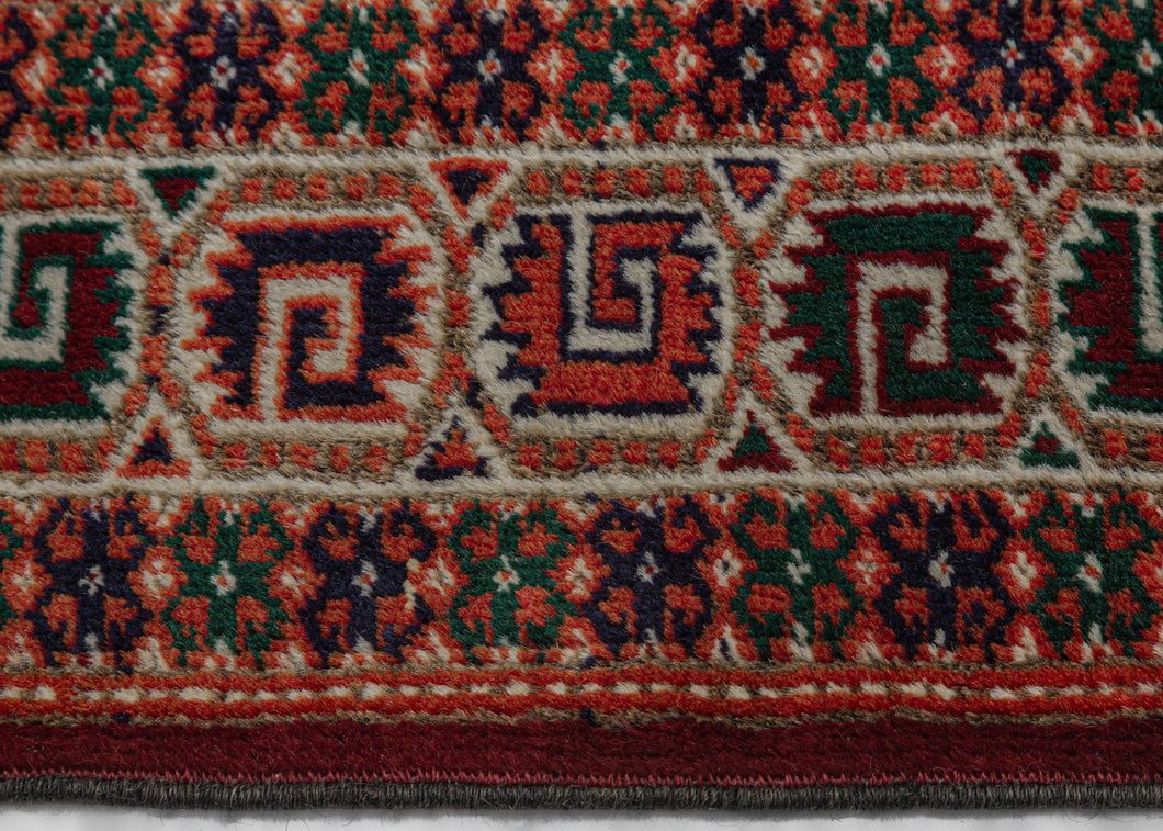 Turkmenistan Turkman 3'3 x 4'9 Hand-knotted Wool Red Rug