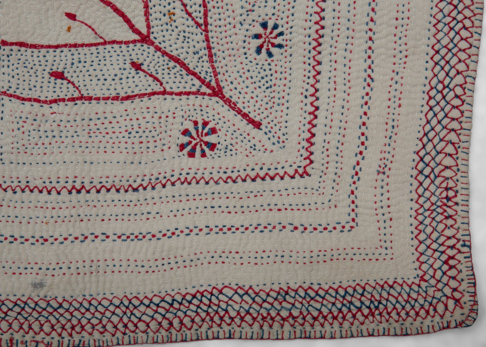 Antique Nakshi Kantha 2 5 X 2 6 HEIRLOOM antique-nakshi-kantha-2-5-x-2-6-heirloom
