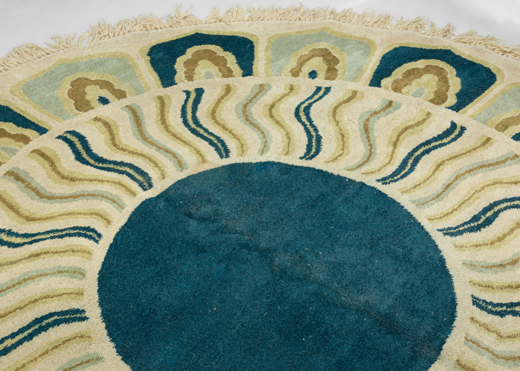 Mid Century Indian Round Rug - 9'4 x 9'4 – HEIRLOOM
