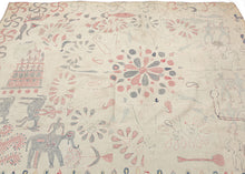 Large Antique Kantha  - 4’6 x 5'6