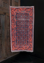 Antique Afghani Baluch rug with mina Khani flowers 