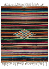 Rainbow Saltillo Sarape - 6'3 x 7'