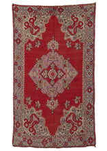 Vintage Turkish Oushak Rug - 4'6 x 7'8