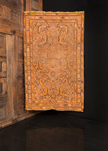 Herati rug handwoven during first quarter of 20th century in Northwest Iran. Grey herati patterned ground with rare color palette of bright yellow, terra cotta and hints of black. 