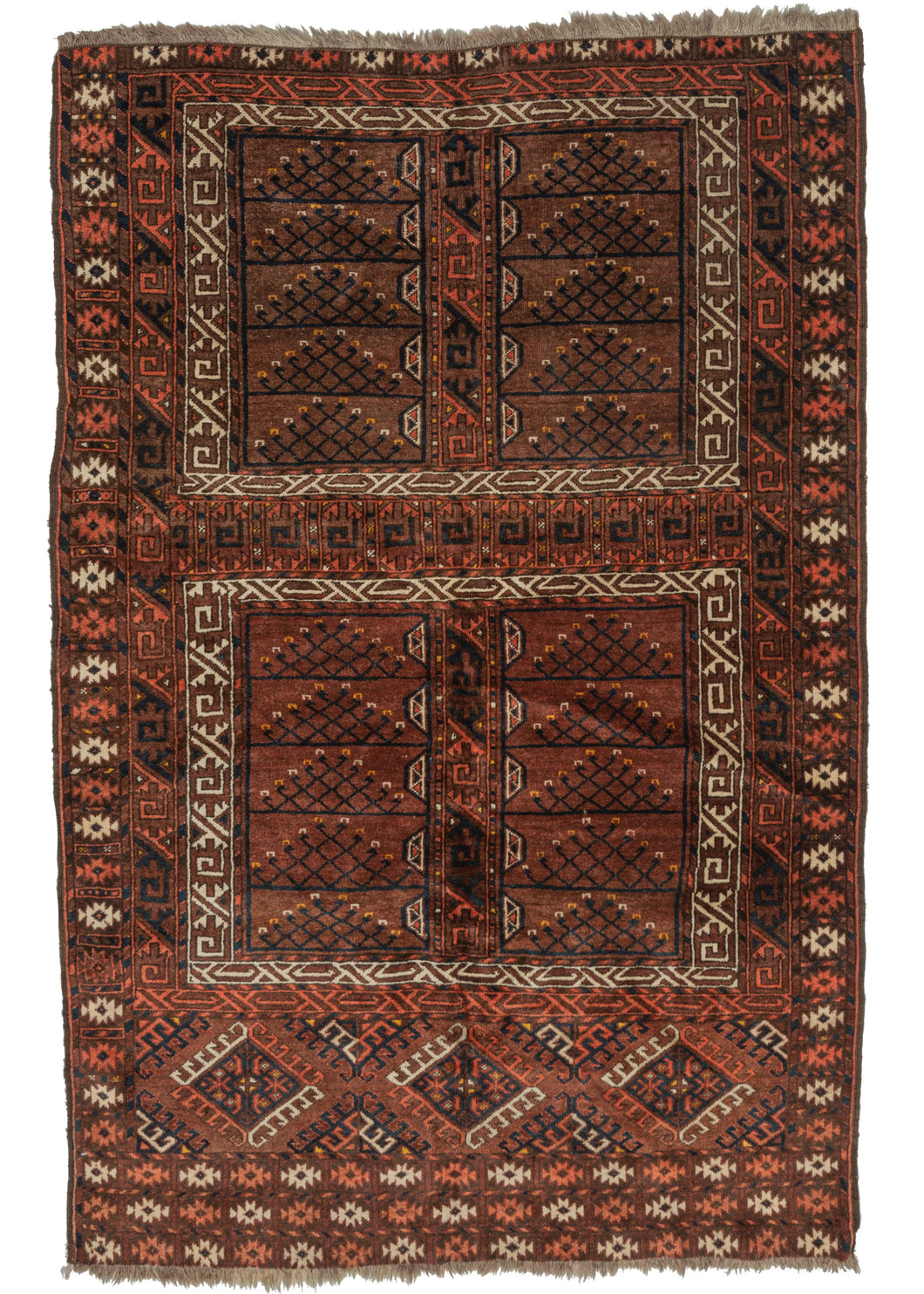 Hatchli Rug Yomud Turkmen Ensi Rug - 4'1 x 6'6 – HEIRLOOM