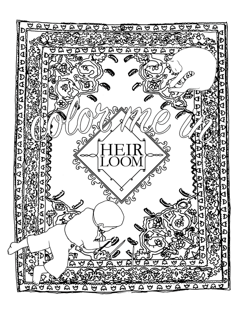 Rug Coloring Book - printable pdf – HEIRLOOM