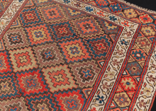 Antique 19th Century Kurdish Rug - 4' x 7'3