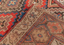 Antique 19th Century Kurdish Rug - 4' x 7'3