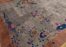 Chinese Deco Rug with Rooster Design - 8' x 9'8