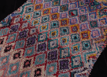Vintage Moroccan Boucherouite Rug - 4'6 x 6'10