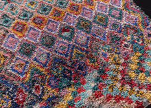 Vintage Moroccan Boucherouite Rug - 4'6 x 6'10