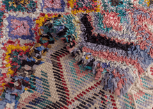 Vintage Moroccan Boucherouite Rug - 4'6 x 6'10