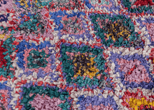 Vintage Moroccan Boucherouite Rug - 4'6 x 6'10
