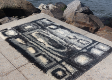 Mid Century Rya Rug - 3'9 x 6'