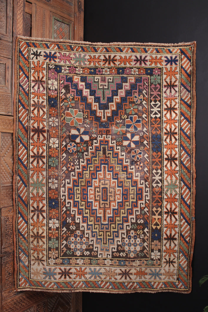 Antique Shirvan - 3'4 x 4'9
