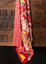 Silk Uzbeki Ikat - 4'11 x 6'7