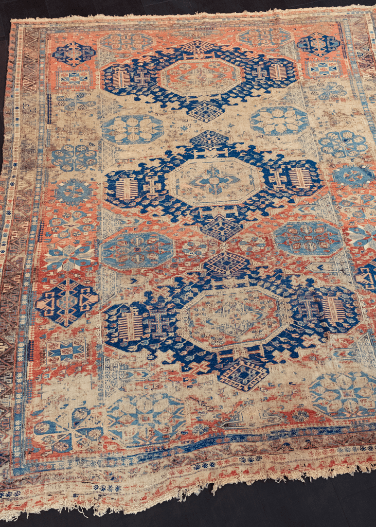 Antique Caucasian Soumak - 7'8 x 9'