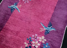Purple Chinese Deco Rug - 2'1 x 4'