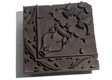 Large Vintage Hand Carved Textile Stamp