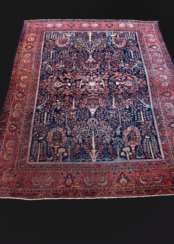 Antique Persian Sarouk Rug - 9' x 11'8