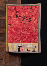 Vintage "Compass Rose" Hooked Rug - 2'3 x 3'1