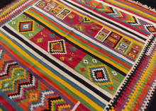 Vintage Tunisian Gafsa Kilim - 5'9 x 10'8