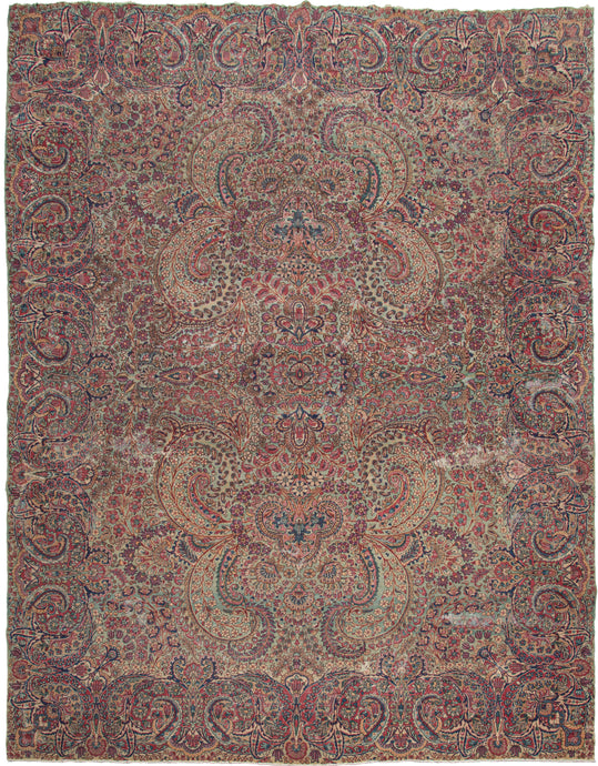 This Kerman was handwoven in Central Iran during the second quarter of the 20th century.  It features an elegant allover design of wild 