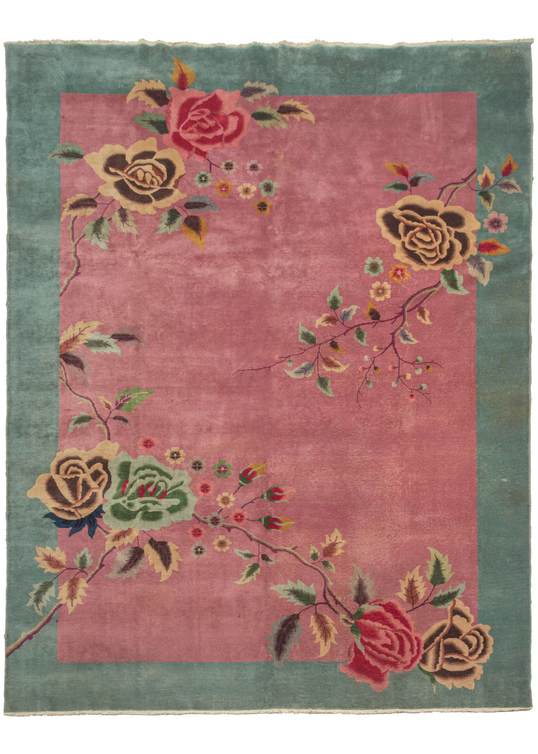 Chinese Art Deco Rug - 9' x 11'9