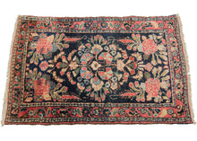 Vintage Persian Mehraban Rug - 1'11 x 3'