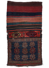 Antique NW Persian Shahsavan Bagface with soumak, plain weave & pile